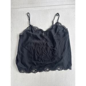Victoria's Secrete Lace Black Cami Slip Lingerie Romantic Angelcore Cottage